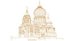 哈尔滨圣索菲亚大教堂手绘版