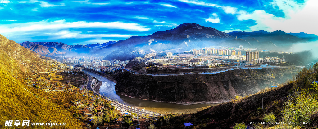 昌都全景圖