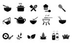 厨房工具混合图标UI标志标识标