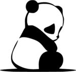 可爱熊猫插图