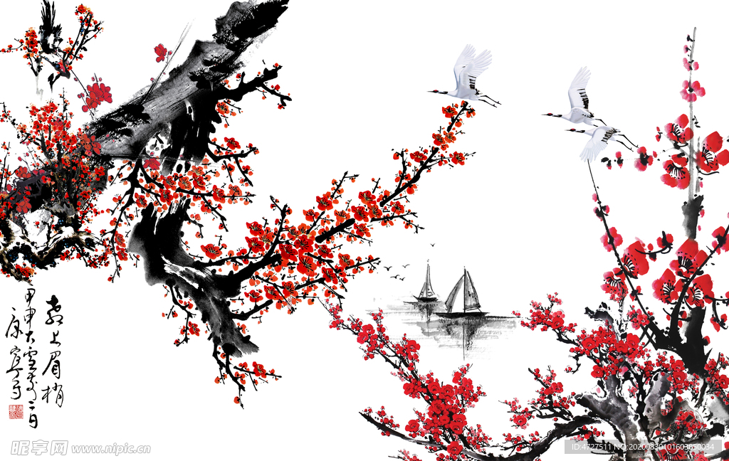 中國風(fēng)梅花