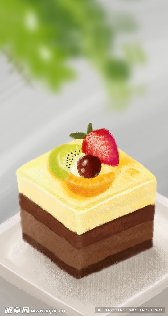 蛋糕插畫