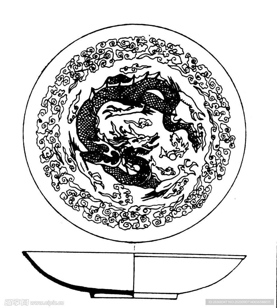 古代罐子花紋