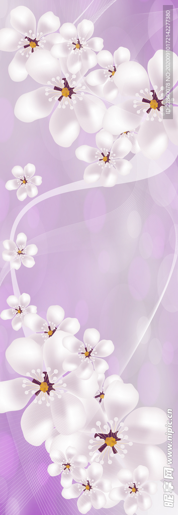 玄關(guān)花朵壁紙
