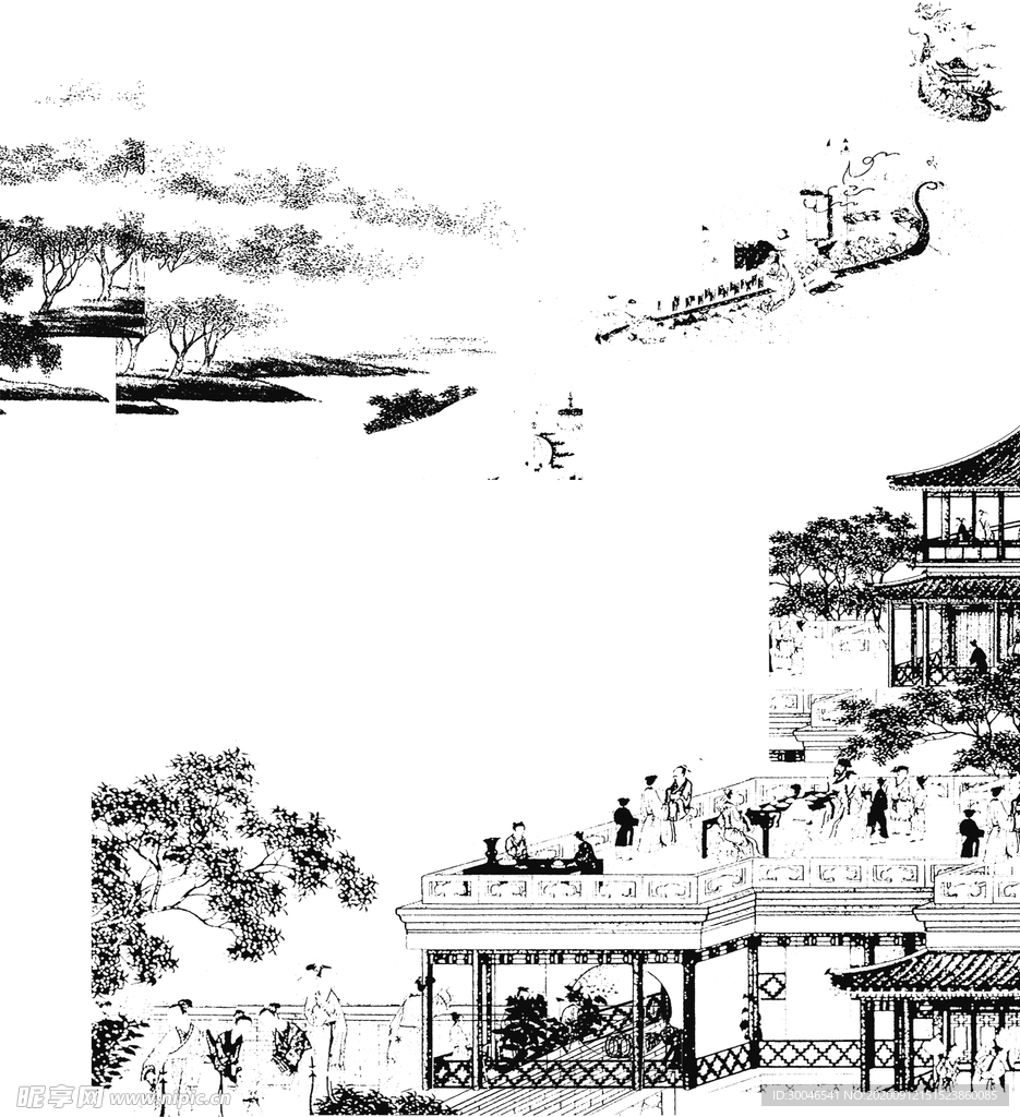 古代線稿
