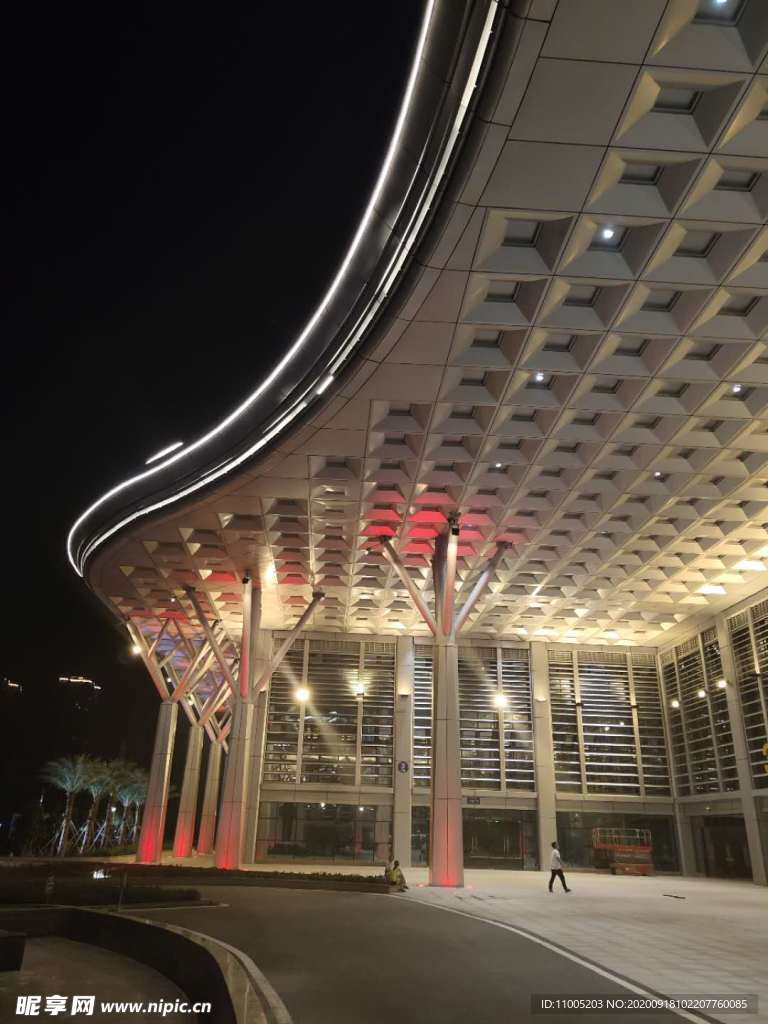燈光下的防城港園博園