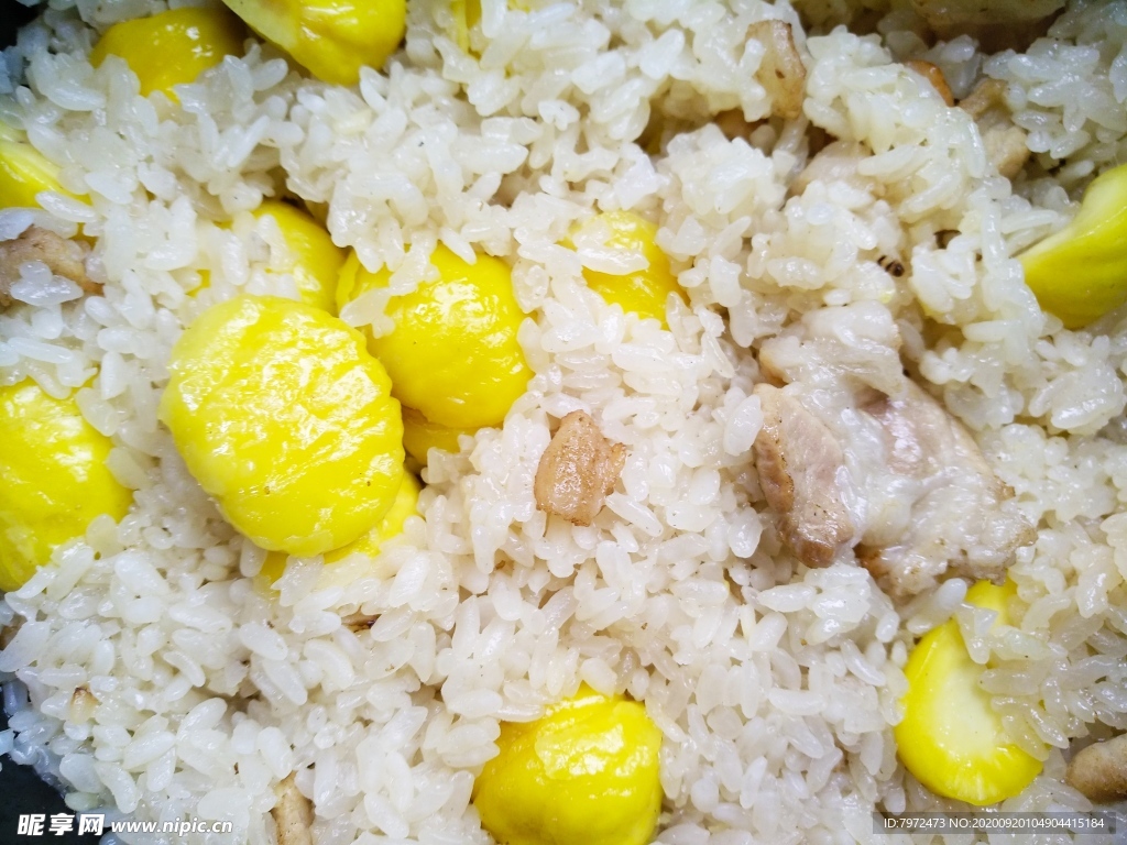 板栗飯