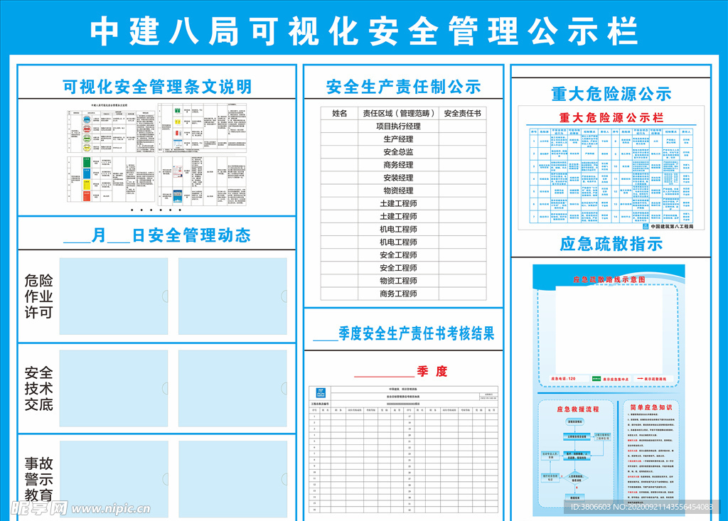 可视化安全管理公示栏