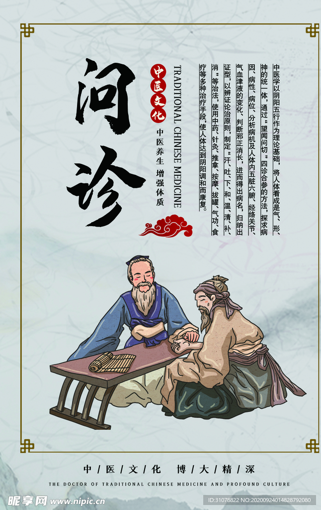 传统中医文化宣传海报