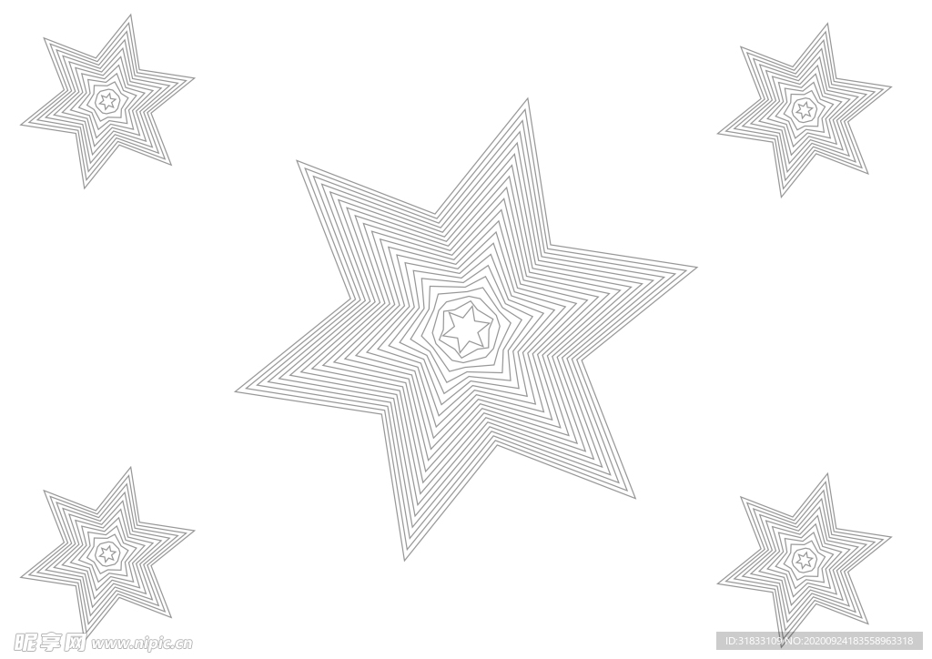 六角星底纹