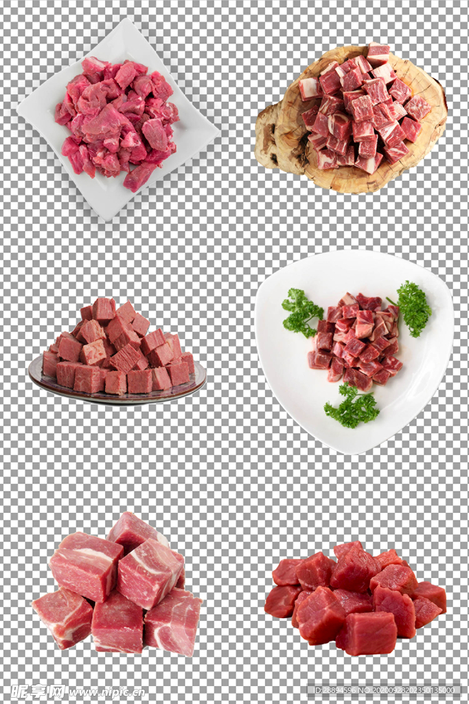 肉粒肉块