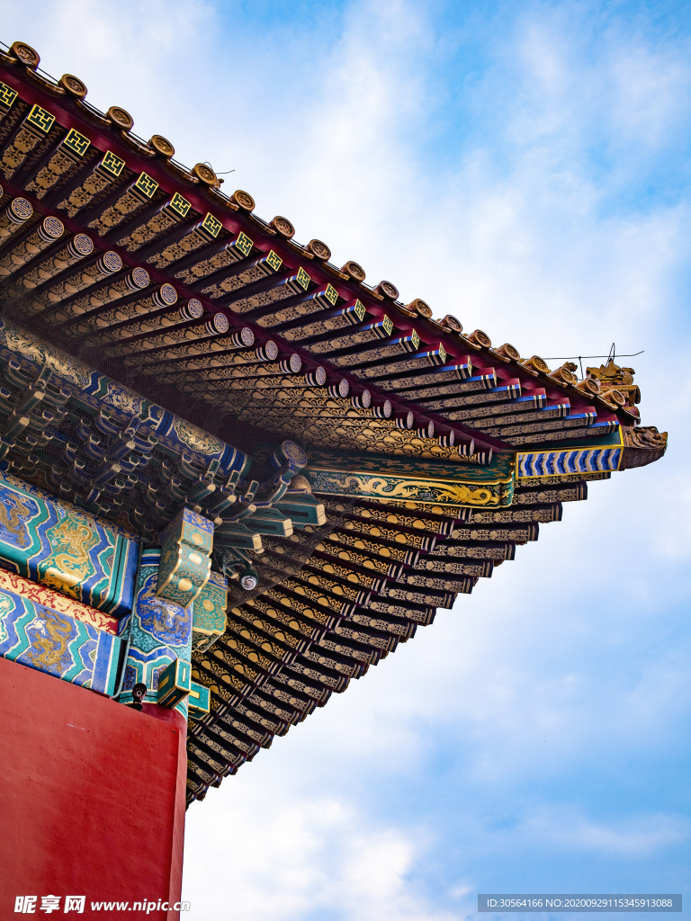 屋檐屋角國(guó)風(fēng)建筑背景海報(bào)素材