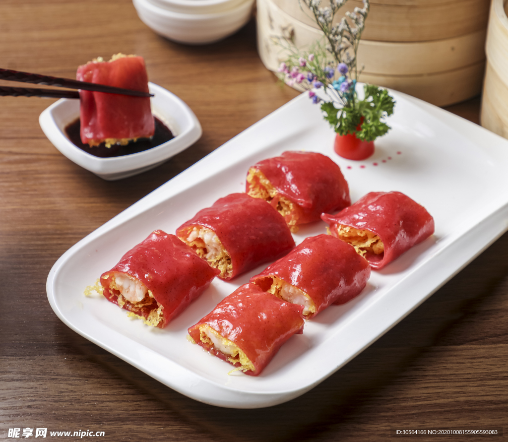 擺盤美食食材背景海報素材