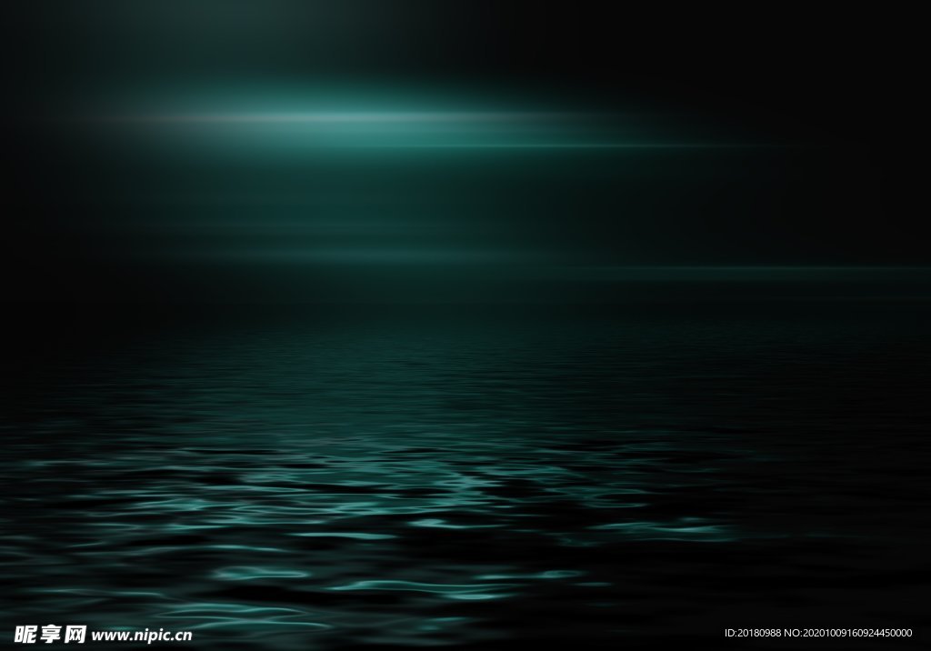 夜晚水面