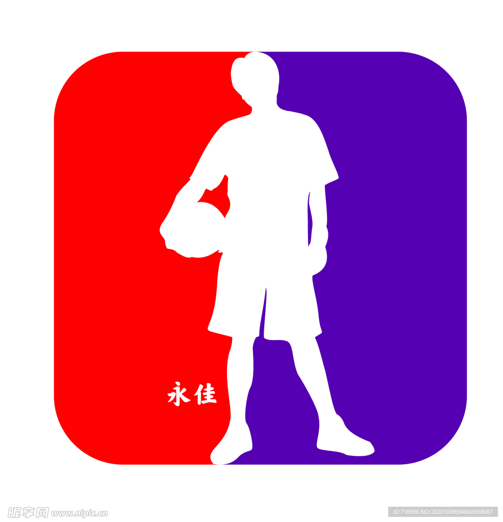 永佳篮球公园方形logo