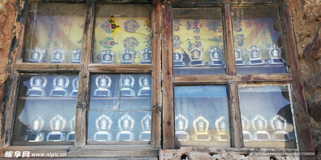 藏族窗户建筑图片