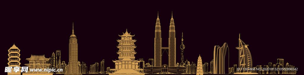 地標(biāo)建筑矢量