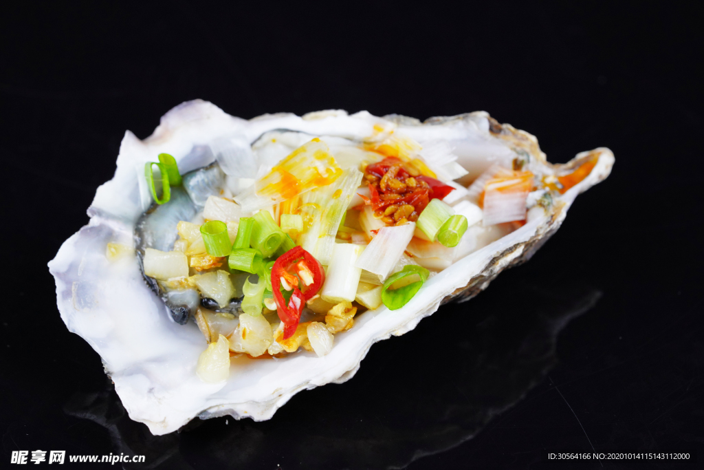 生蠔美食食材背景海報素材