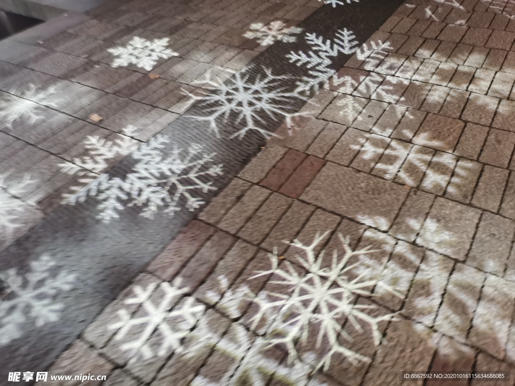 商業街雪花燈