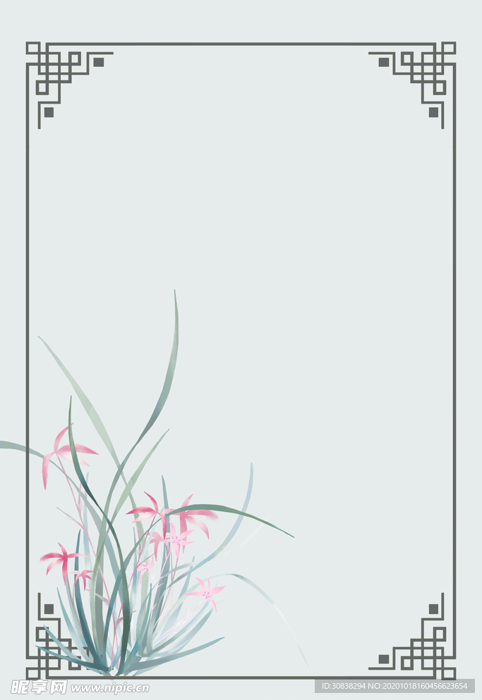 鳳蘭花背景