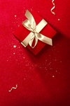 红色礼盒礼物背景海报素材
