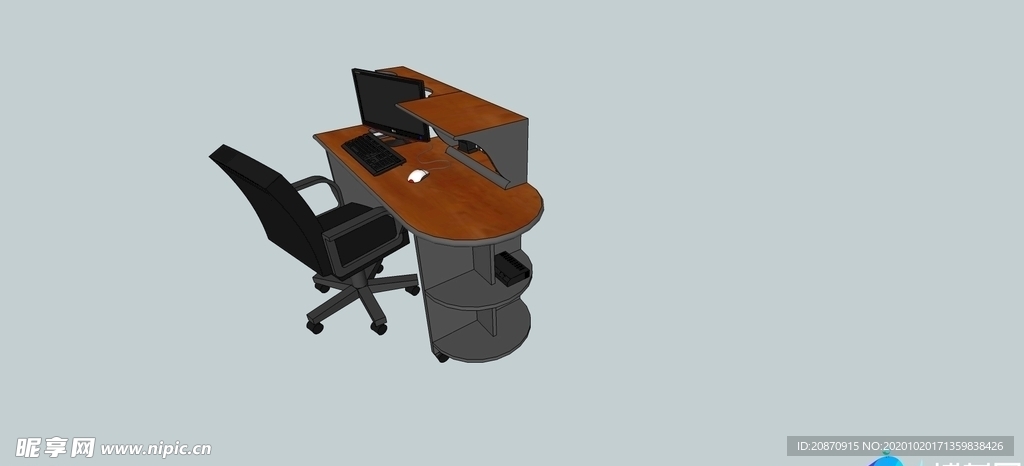 SU办公室家具模型