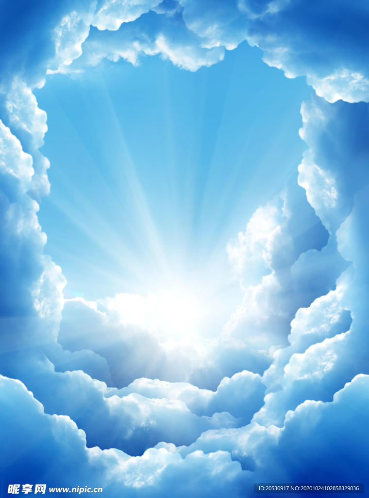 天空光明攝影圖