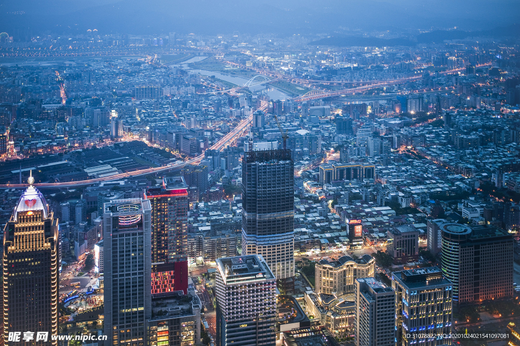 大城市地標(biāo)建筑攝影