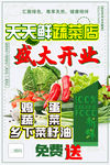 蔬菜 生鲜 水果 开业 海报