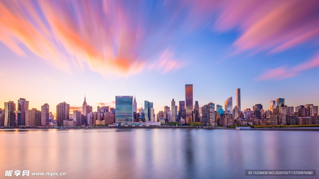 城市天空云彩大海風景