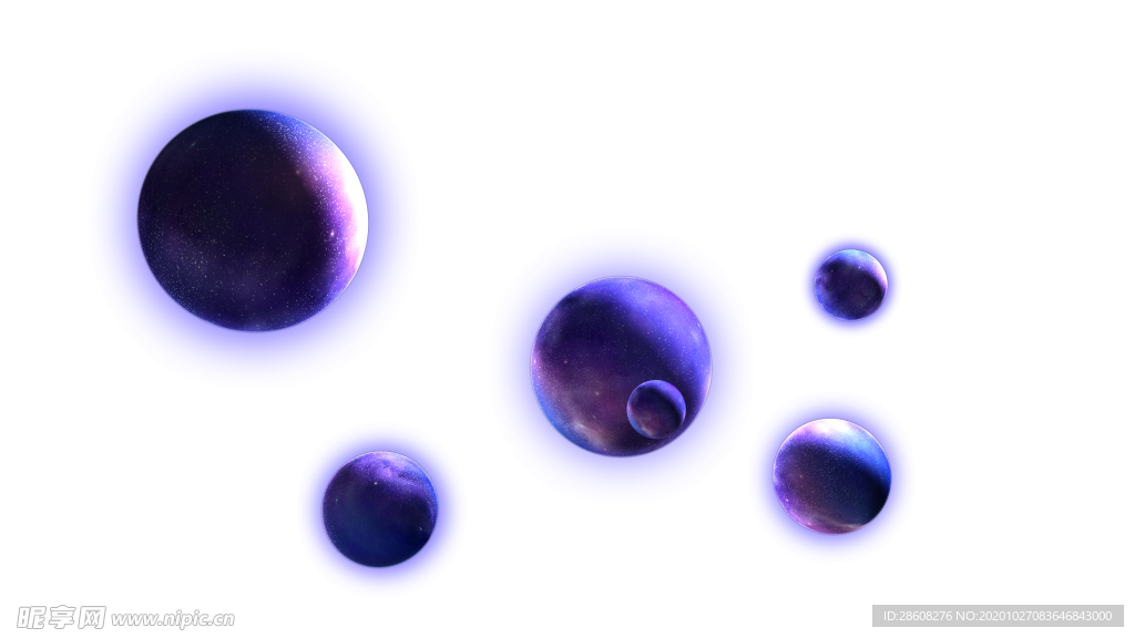 紫色星球 合成素材