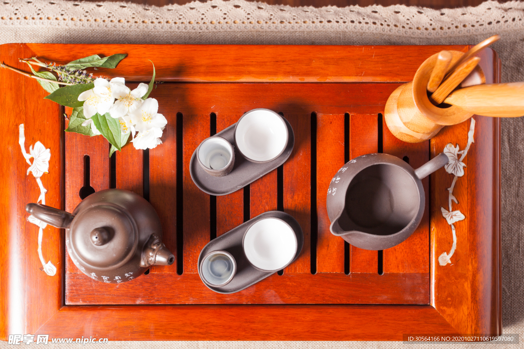 茶具功夫茶復(fù)古傳統(tǒng)背景海報(bào)素材
