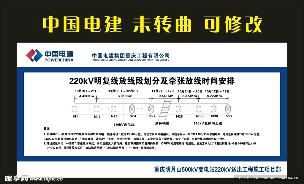 中国电建 时间安排表