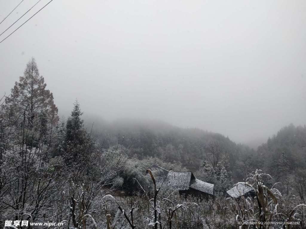 雪景農(nóng)家小院