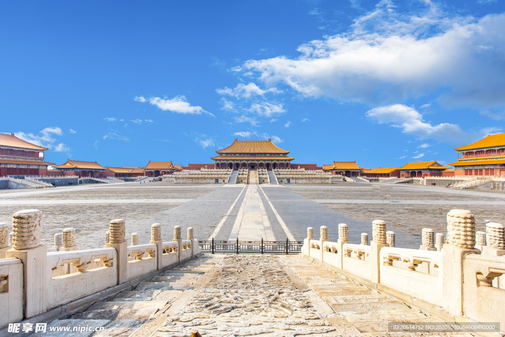 宏偉的紫禁城建筑