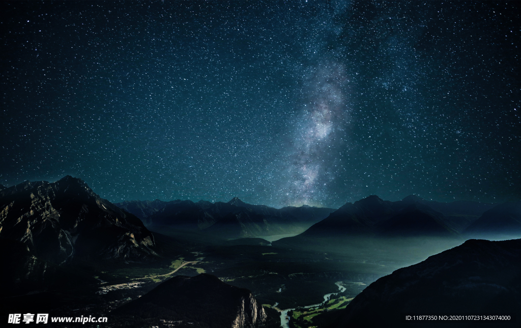 地平線夜空