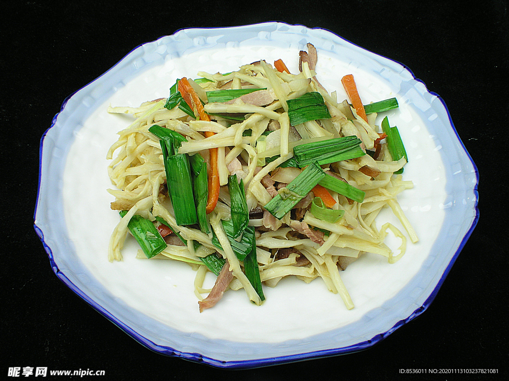 家常菜方竹炒臘肉