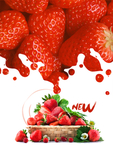 草莓宣传海报背景