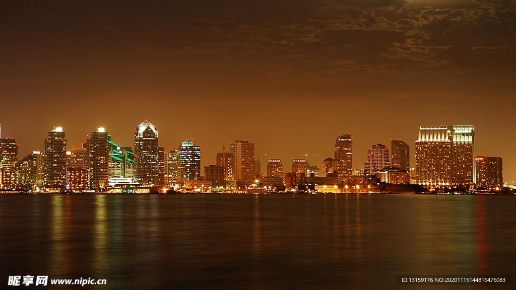 燈光大樓夜景