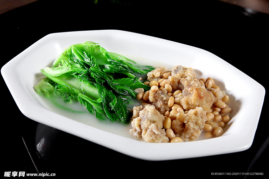 閩菜黃豆煮芥菜