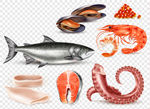 海鲜鱼类食物
