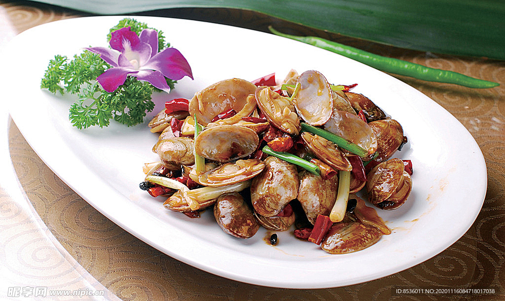 淮揚(yáng)菜炒花蛤