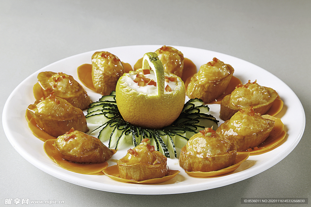 特色菜釀燒虎爪菇