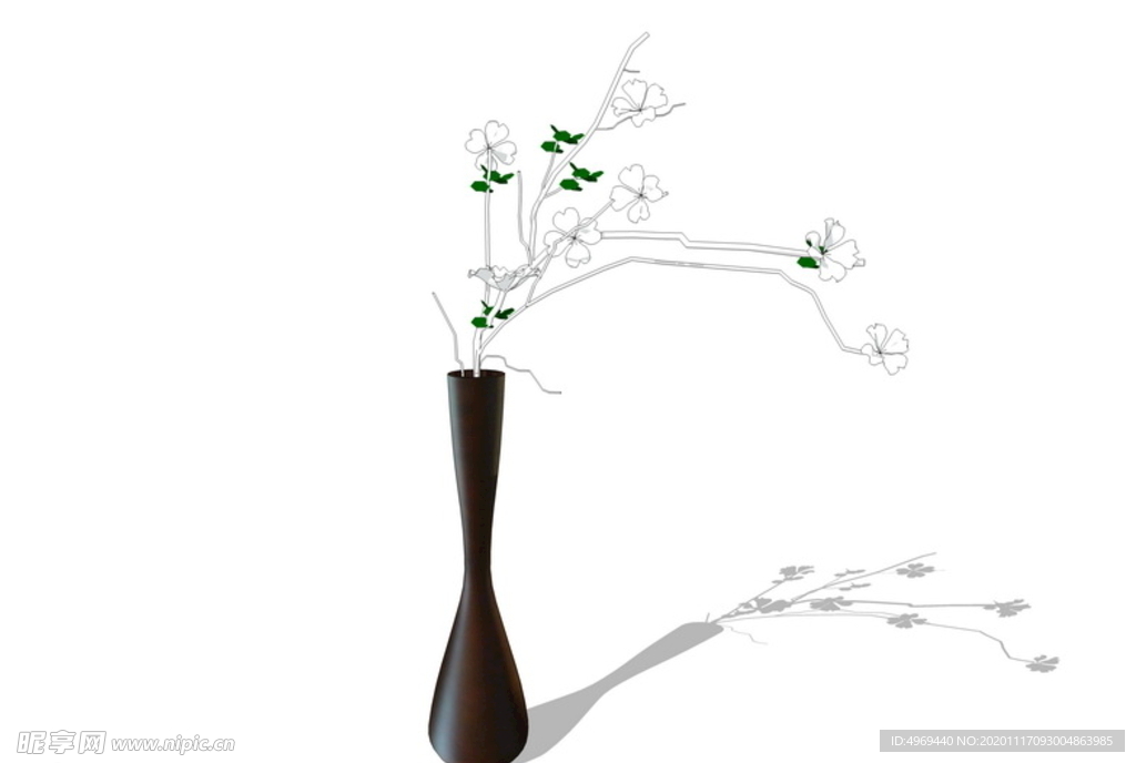 花瓶插花擺件SU模型