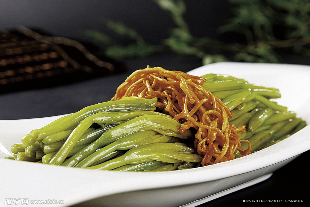 浙菜鮮蟲草拌金針