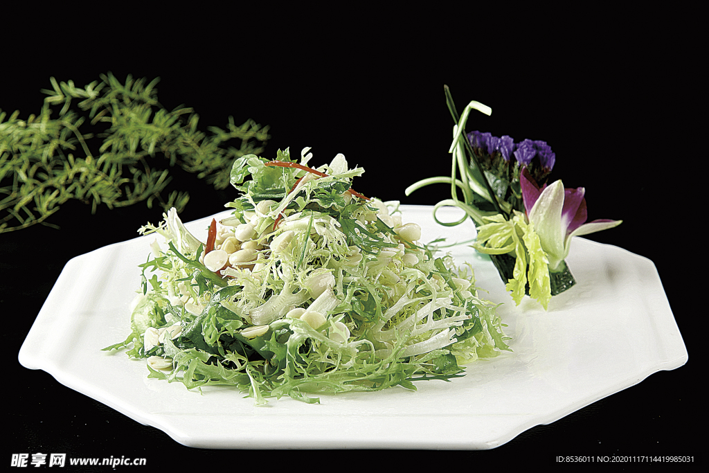 浙菜杏仁苦菊