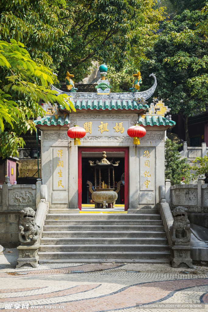 寺廟樓閣攝影圖片