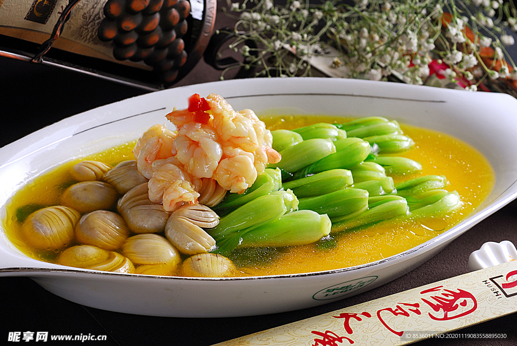蝦仁蘑菇扒菜蛋