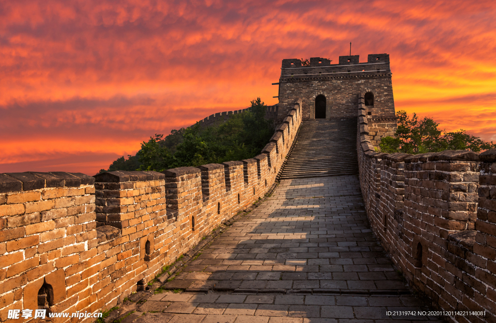 長城夕陽