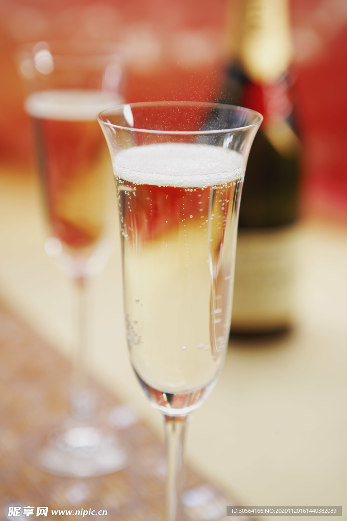 香檳調(diào)酒飲品背景素材